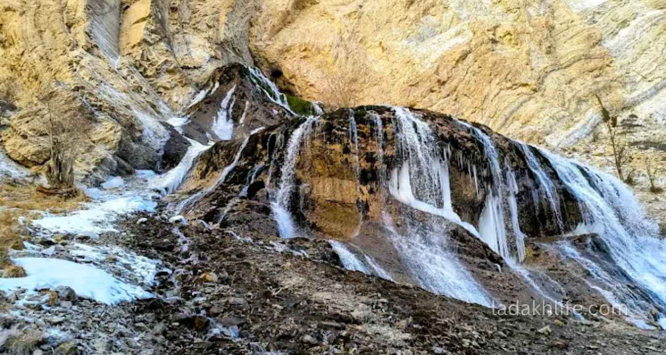 Road trip through Suru Valley with dramatic mountains and river valley scenery
