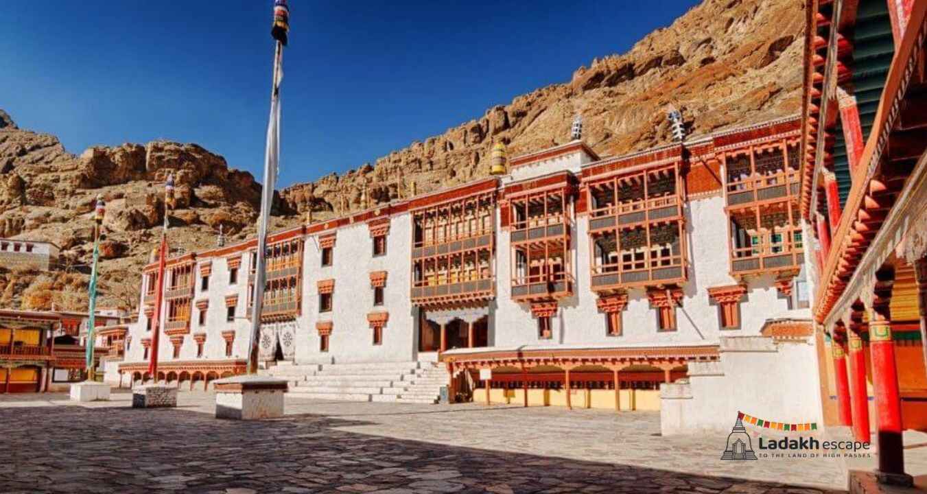 Buddhist monks at Hemis Monastery during rituals