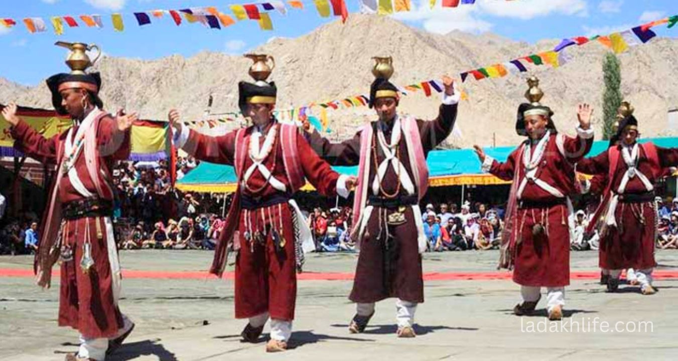Traditional dance and music performances during Sindhu Darshan Festival Ladakh