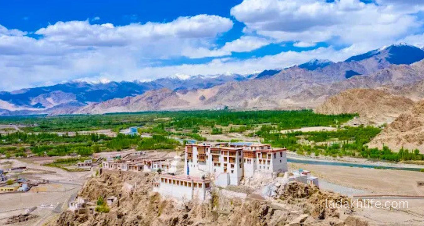 Monks performing daily rituals at Stakna Monastery, Leh, Ladakh
