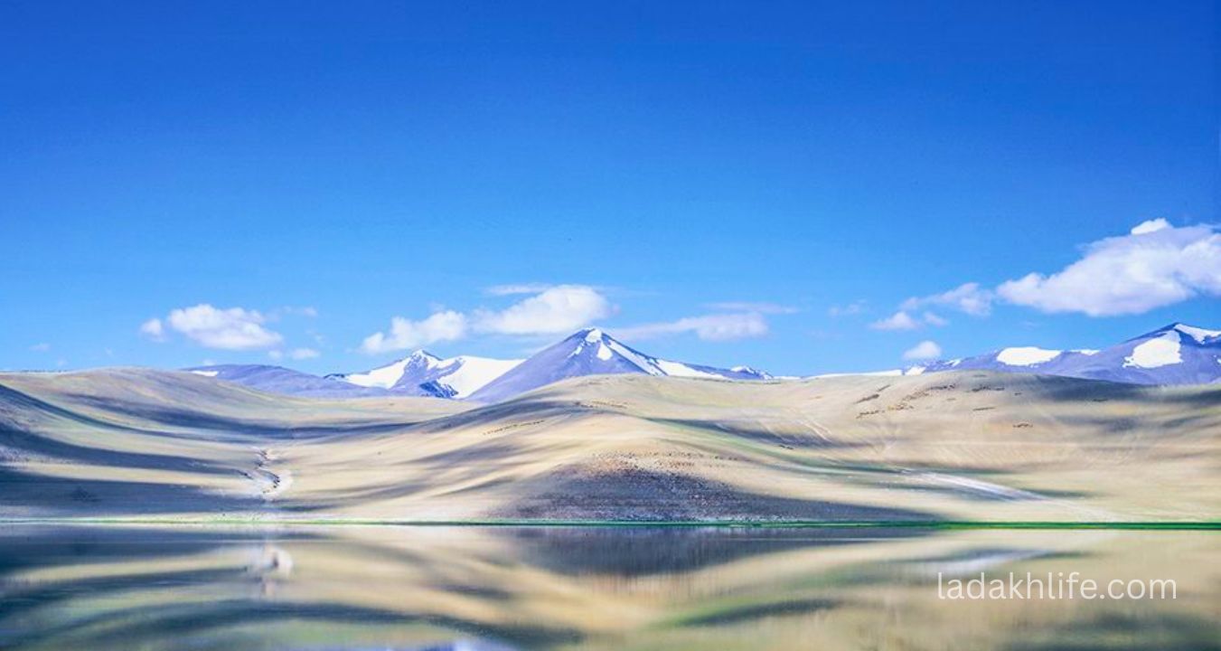 Startspuk Tso calm water high altitude lake Ladakh scenic view
