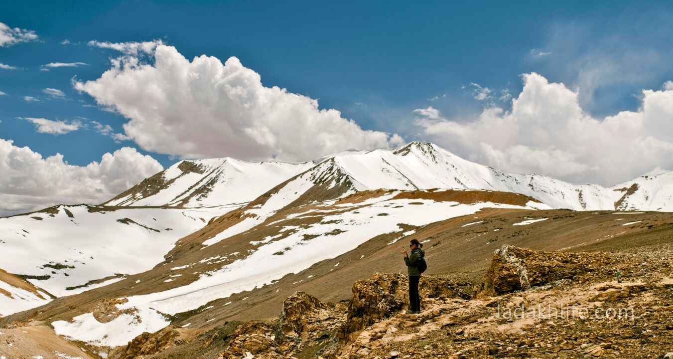 Historic Stok Palace overlooking Indus Valley in Ladakh